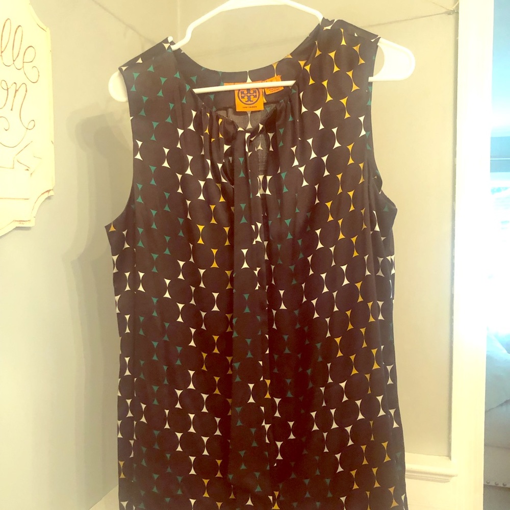 Tory Burch 100% Silk Sleeveless Top Sz: 12